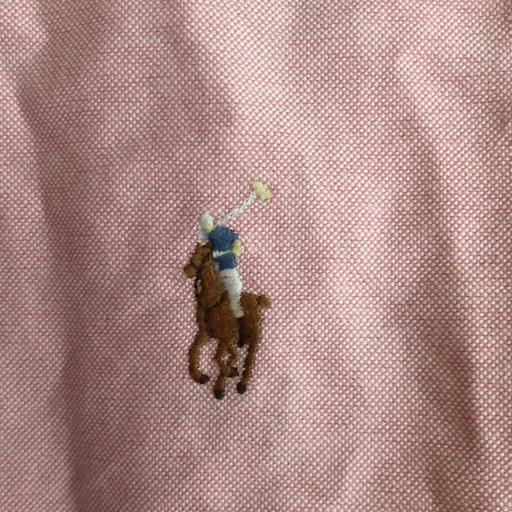 Ralph Lauren Blake cotton pink button down shirt M - Picture 3 of 6